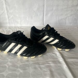 Adidas Black and White Soccer Cleats